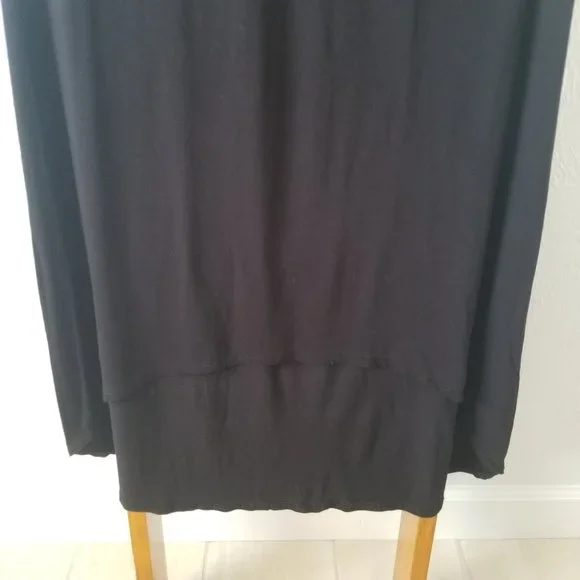BCBGMaxazria Black Tee Shirt Dress Sz Small - Picture 4 of 5